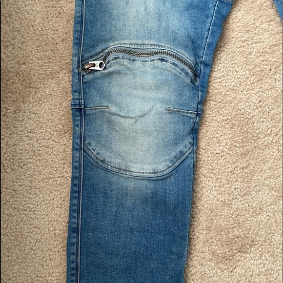 G STAR RAW 5620 3D ZIP KNEE SKINNY JEANS - Picture 8 of 10